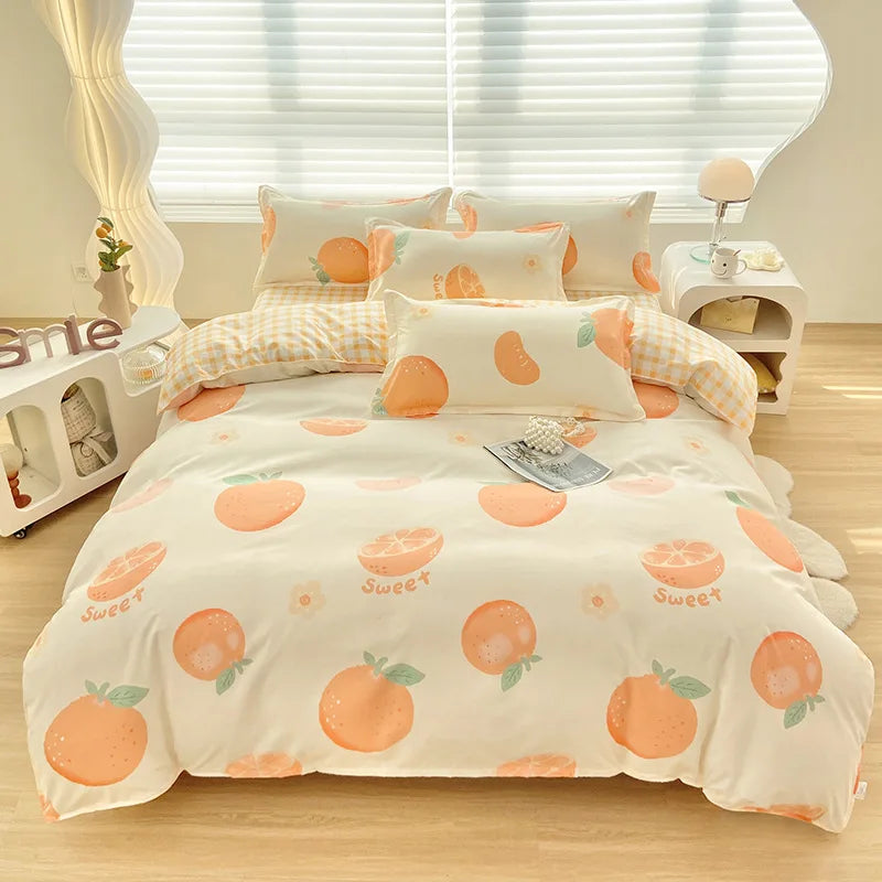 Afralia™ Cute Pattern Duvet Cover | Super Soft Comforter Cover for Single/Double Bed
