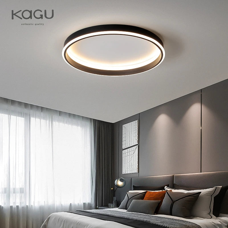 Afralia™ Round Bedroom LED Ceiling Light Modern Home Decor Minimalist Living Room Lighting