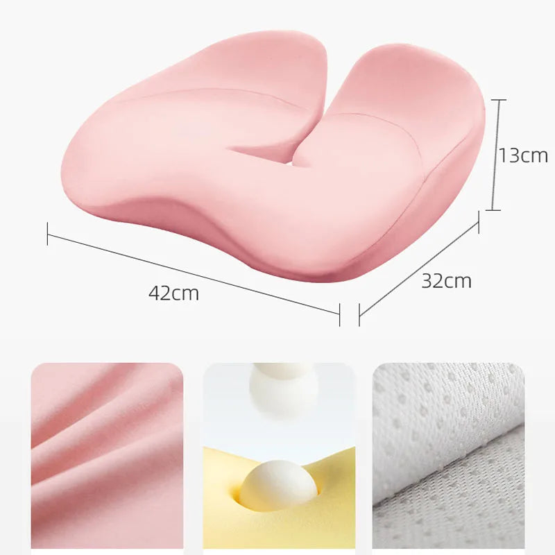 Afralia™ Memory Foam Seat Cushion for Long Sitting Hip Lifting & Spinal Support