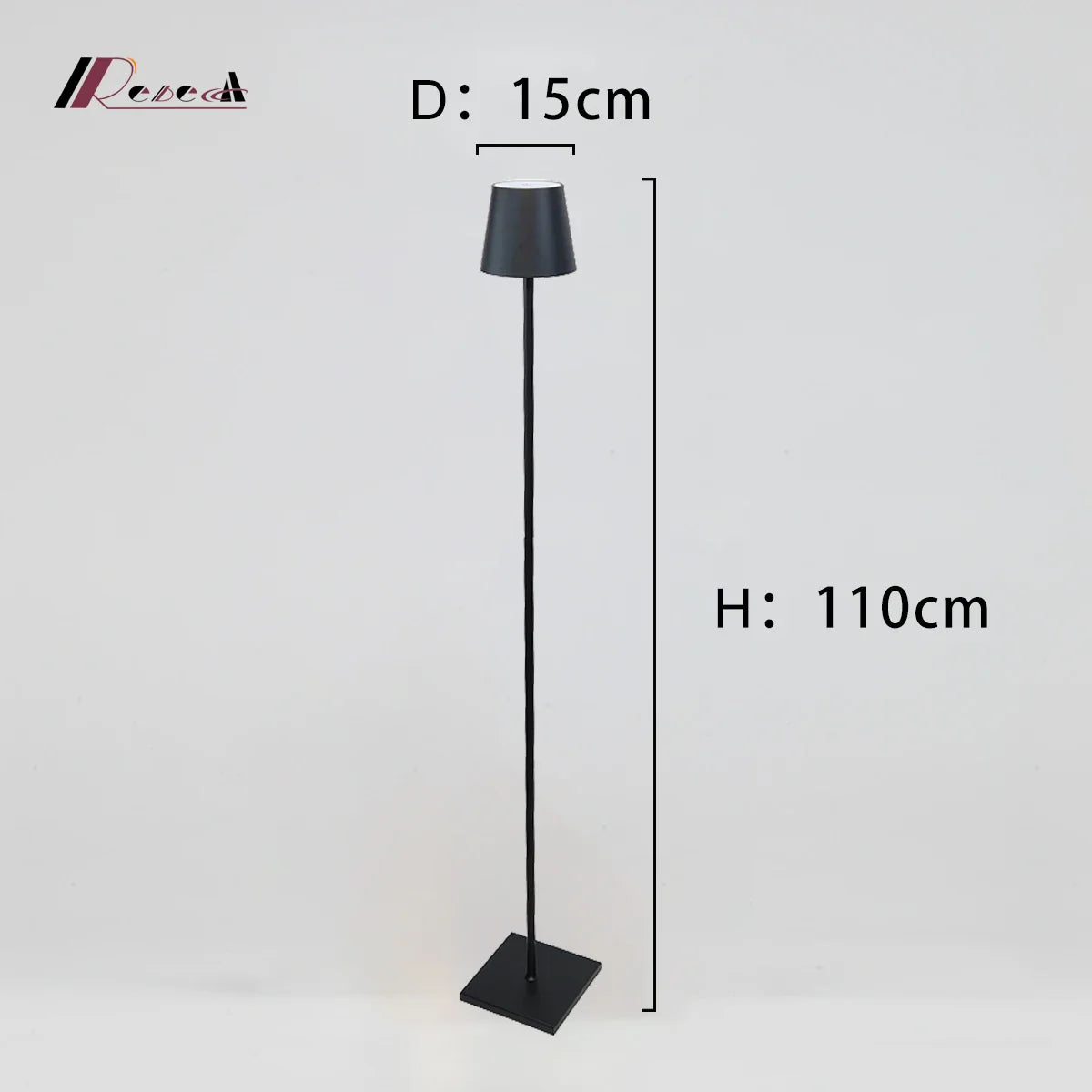Afralia™ Rechargeable Touch Switch LED Floor Lamp for Bedroom