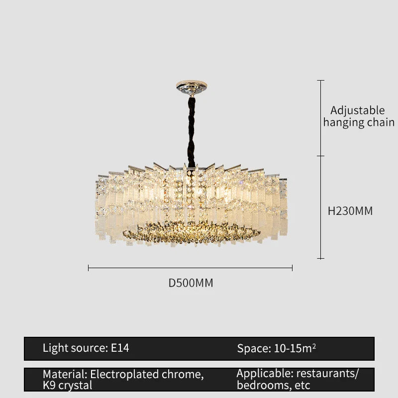 Afralia™ Crystal Light: Modern Elegant Lighting for Living Room, Dining Room, Bedroom
