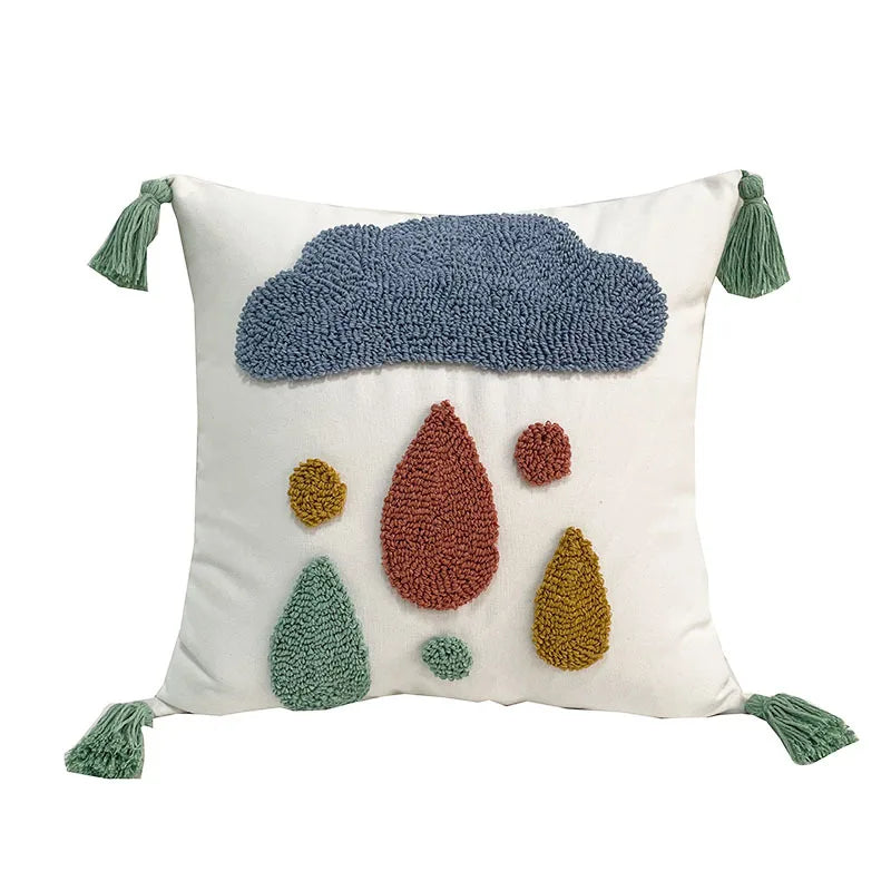 Afralia™ Embroidered Decorative Pillowcases 45x45 - Sofa Cushions Covers & Home Decor