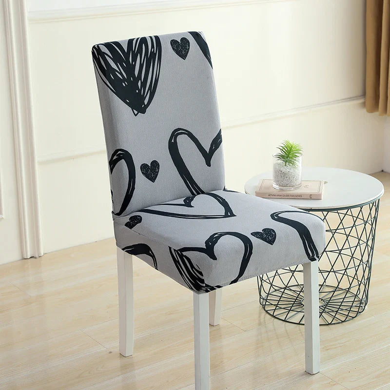 Afralia™ Stretch Print Chair Cover - Elastic Seat Slipcover