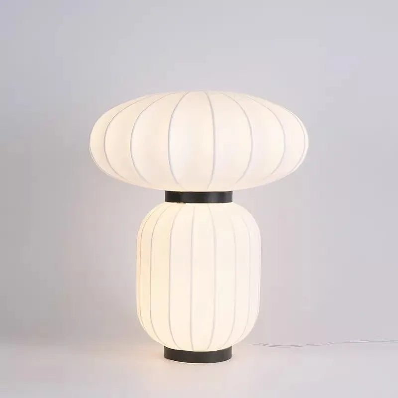 Afralia™ Silk Table Lamp Wabi-sabi Style for Living Room Bedroom Kitchen Dining Room