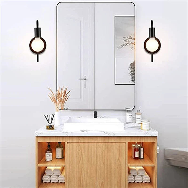 Afralia™ Minimalist Metal Wall Lamp: Modern Nordic Sconces for Bedroom, Indoor/Outdoor, Industrial Light