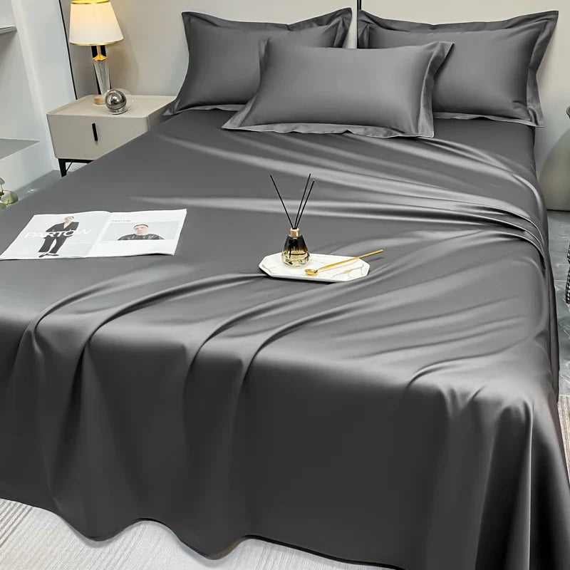 Afralia™ Premium Egyptian Cotton Flat Sheet in Various Sizes & Colors
