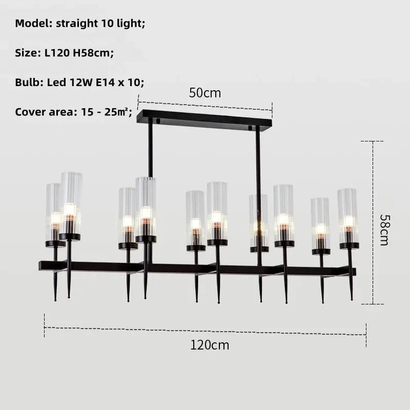 Afralia™ Gold Metal Glass LED Pendant Lights Chain Hanging Lamp