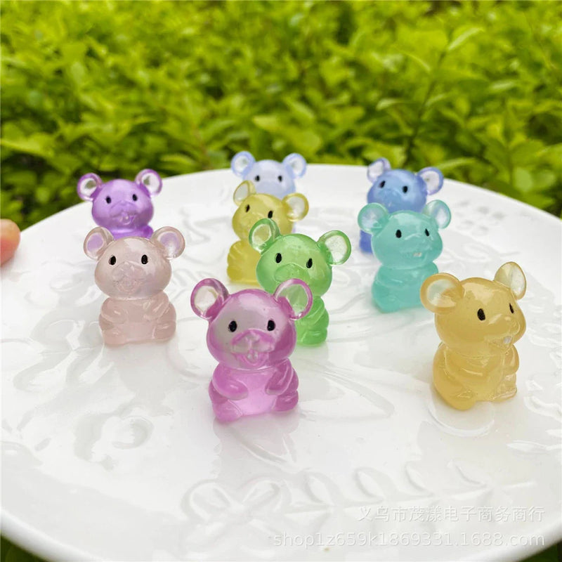 Afralia™ Kawaii Miniature Animal Figurines for Home Decor and Bookshelf Accessories