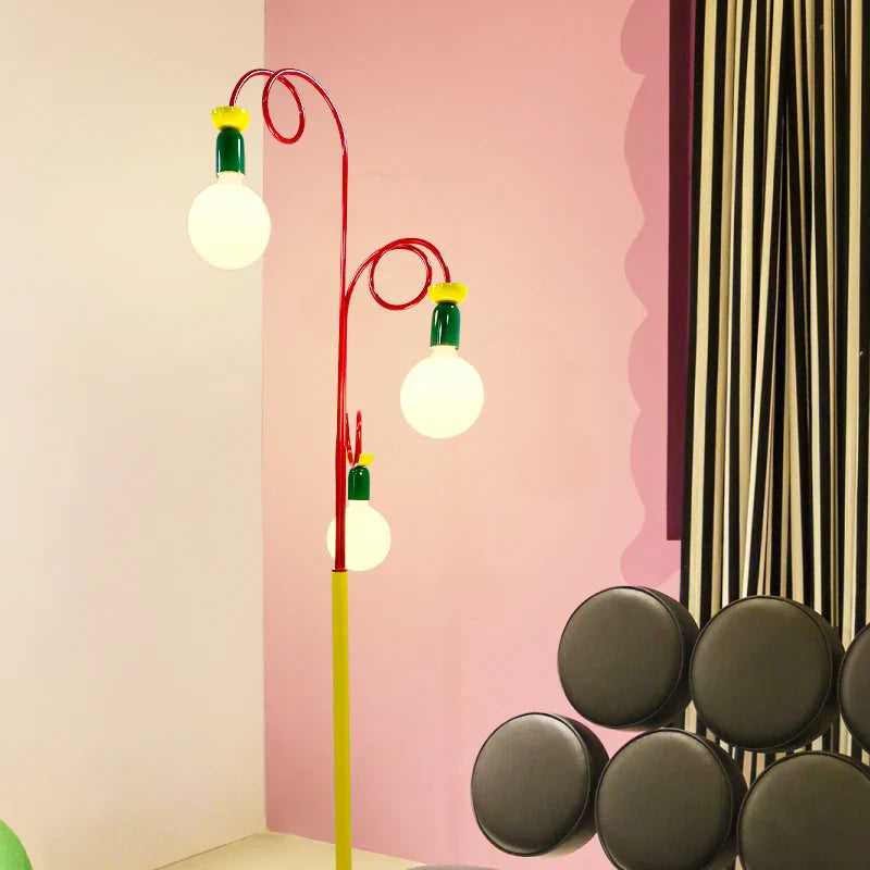 Afralia™ Art LED Floor Lamp - Creative Lighting for Living Room, Bedroom & Kid's Room