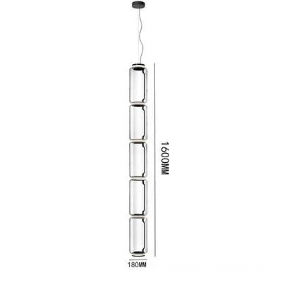 Afralia™ Modern Glass Pendant Lamp Noctambule for Villa Living Room Staircase Bar Loft