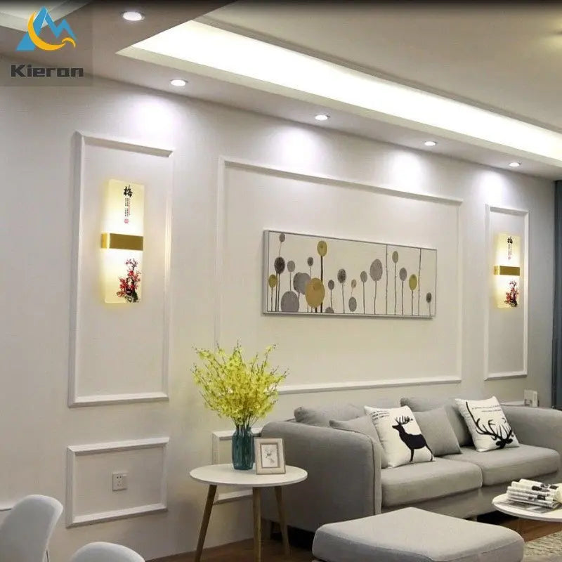 Afralia™ Flower LED Wall Lamp for Bedroom Study Restaurant Living Room Decoration