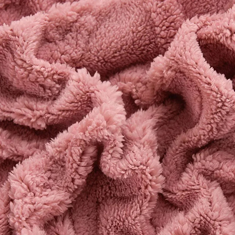 Afralia™ Cozy Tafu Fleece Queen Bed Sheet with Elastic Band