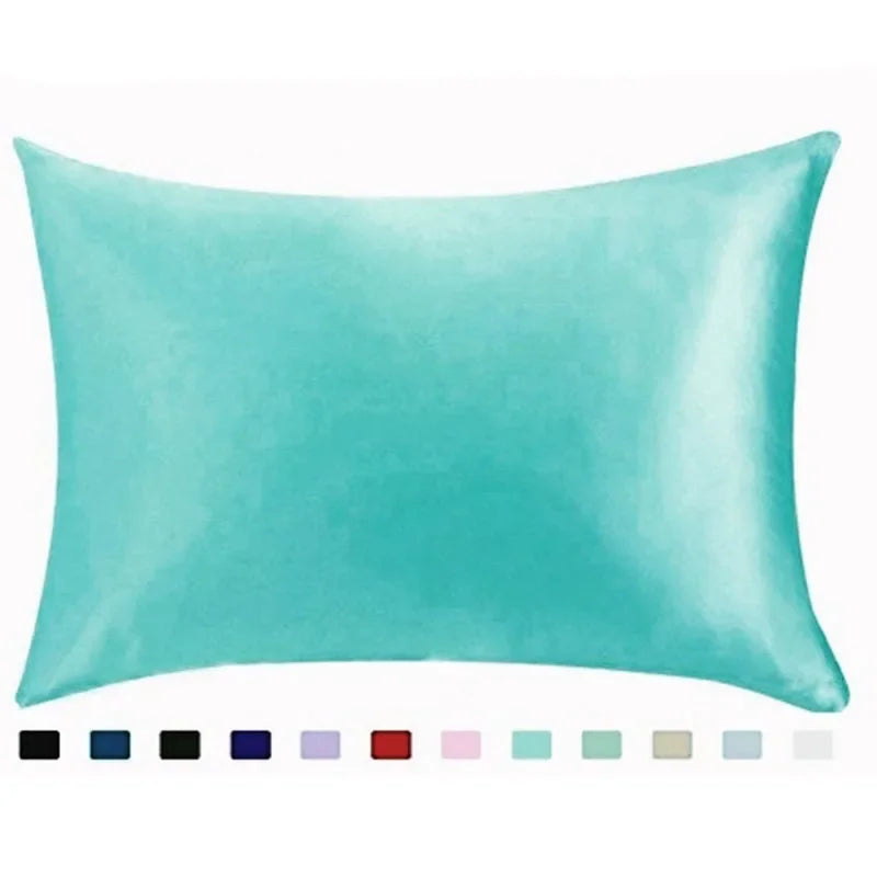 Afralia™ Soft Satin Pillowcase Set of 1, 48x74cm, Pure Emulation Silk, Solid Color