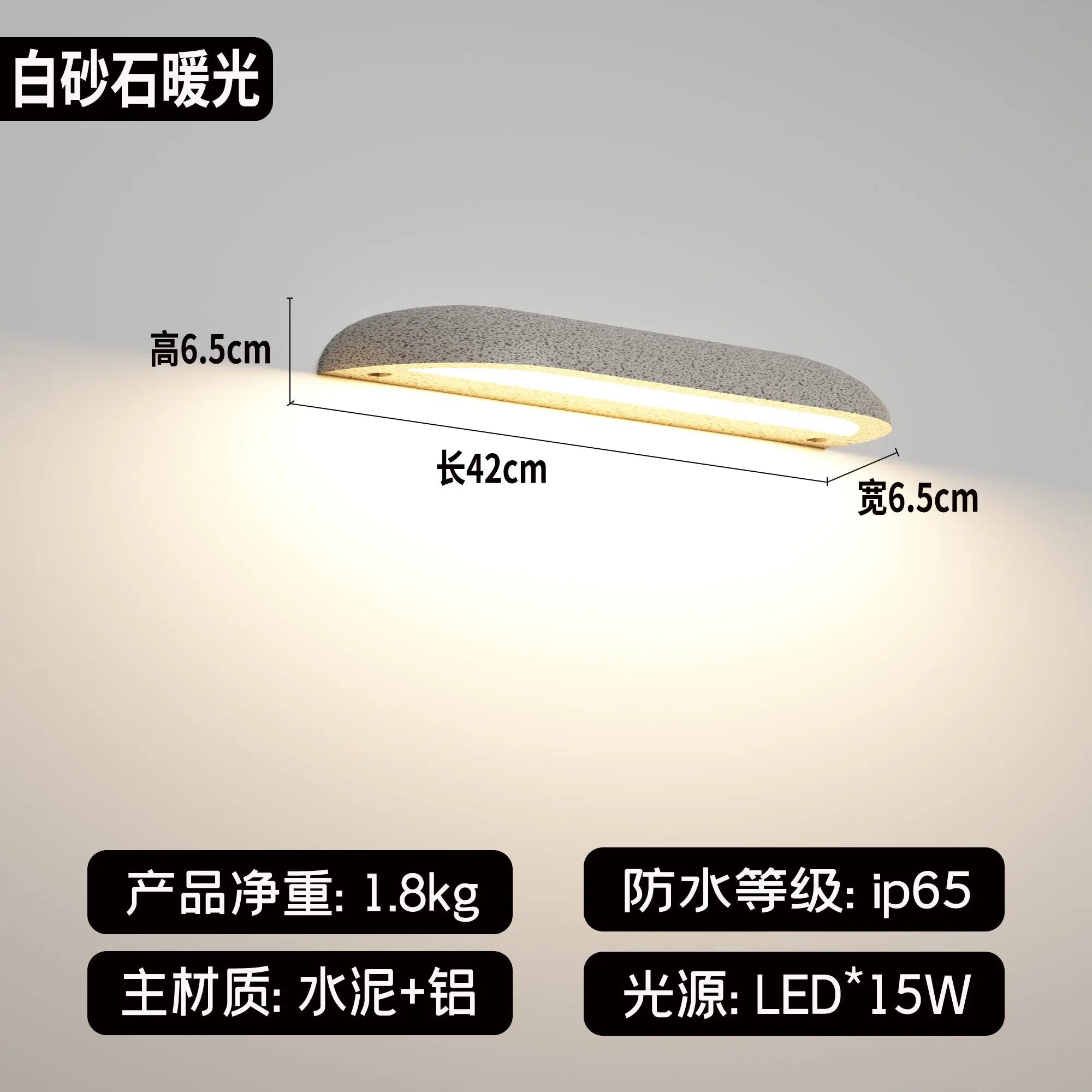 Afralia™ Outdoor LED Stone Wall Lamp for Balcony, Porch, Garden, Hotel & Shop