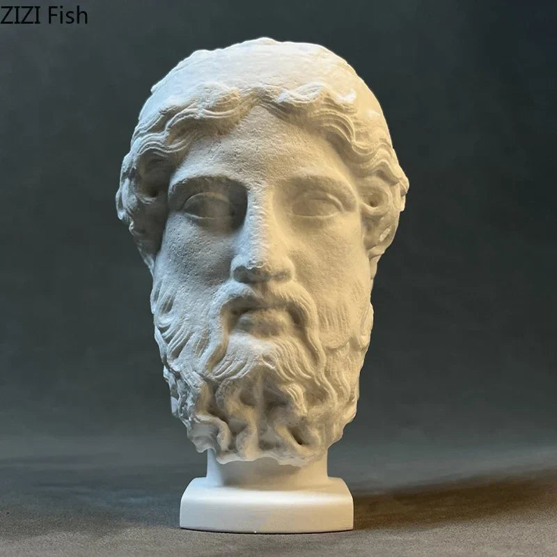 Heaven & Hell Skeleton Head Statue for Desks | Afralia™ Room Decor Ornaments