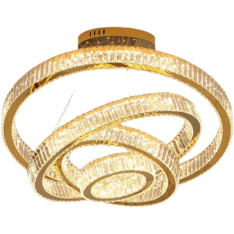 Afralia™ Crystal Chandelier: Luxury Pendant Lighting for Living Room, Staircase & Ceiling