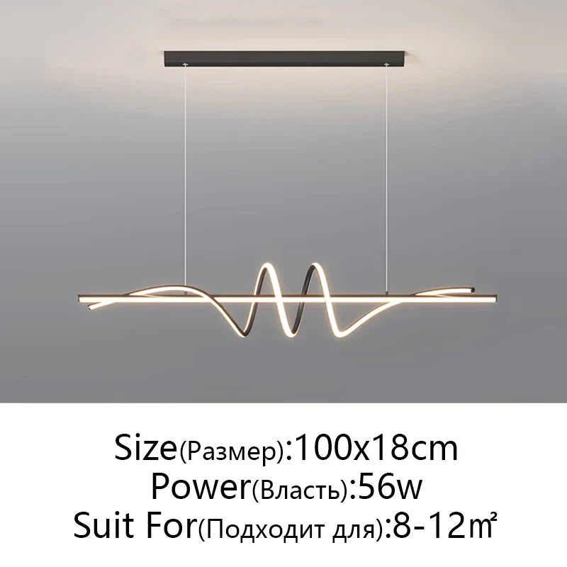 Afralia™ Minimalist LED Pendant Lights for Living Room Dining Kitchen Office Decor