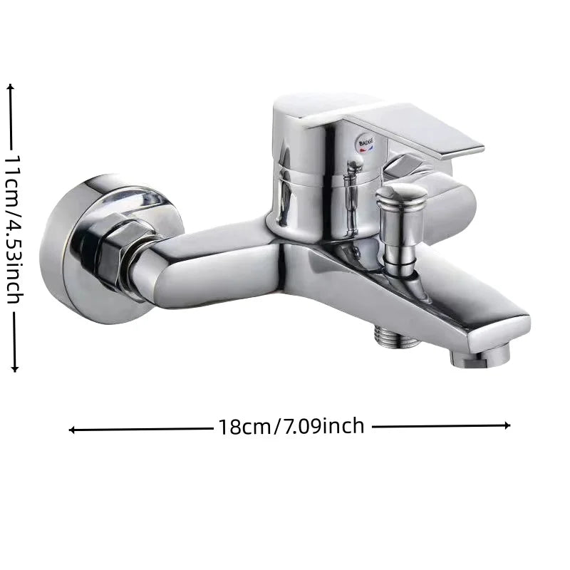 Afralia™ Triple Shower Faucet Mixer Set for Hot and Cold Water Bathing