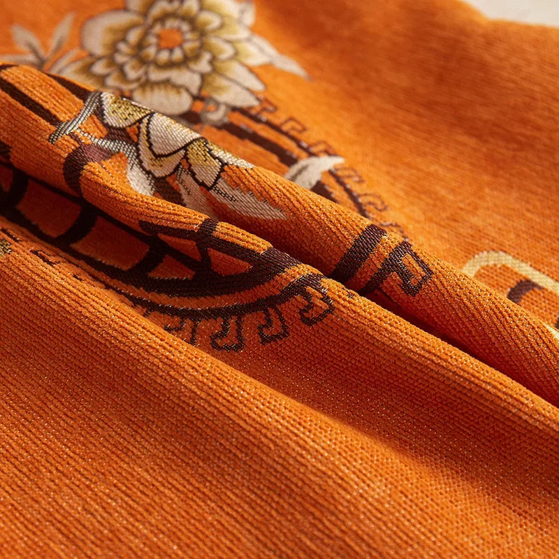 Afralia™ Floral Print Cushion - Detachable Pillow Core, Sofa Decor, Neck Support, Gift