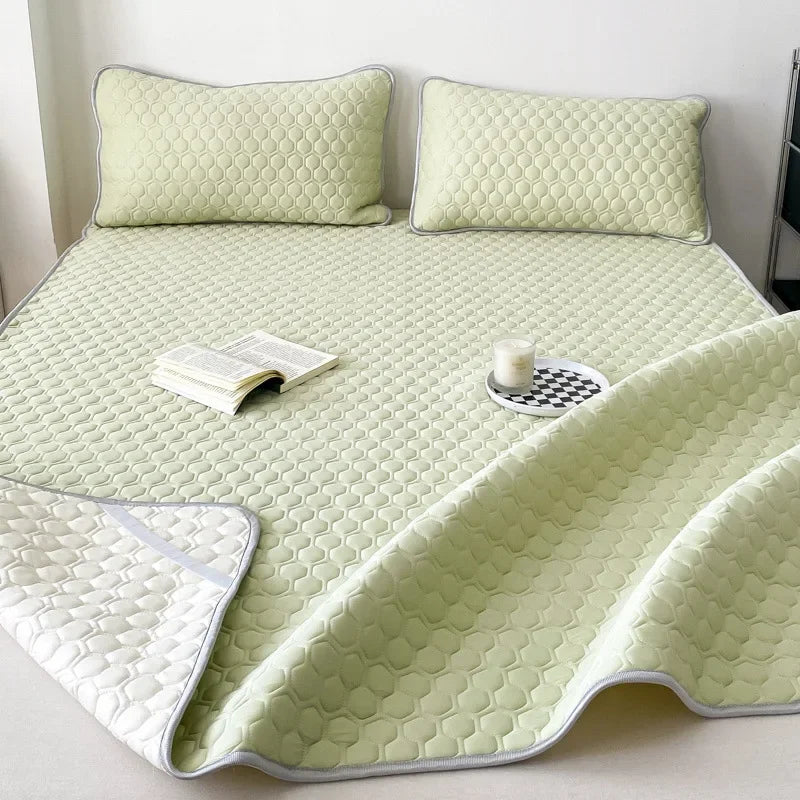 Afralia™ Cooling Mat & Pillowcase Set - Soft Summer Pad for Bed, Single/Double/Queen Sizes