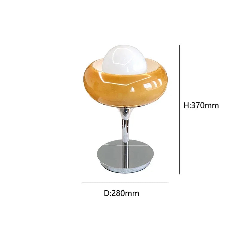 Afralia™ Nordic LED Egg Tart Table Lamp for Chic Bedroom, Living Room, and Study Lighting