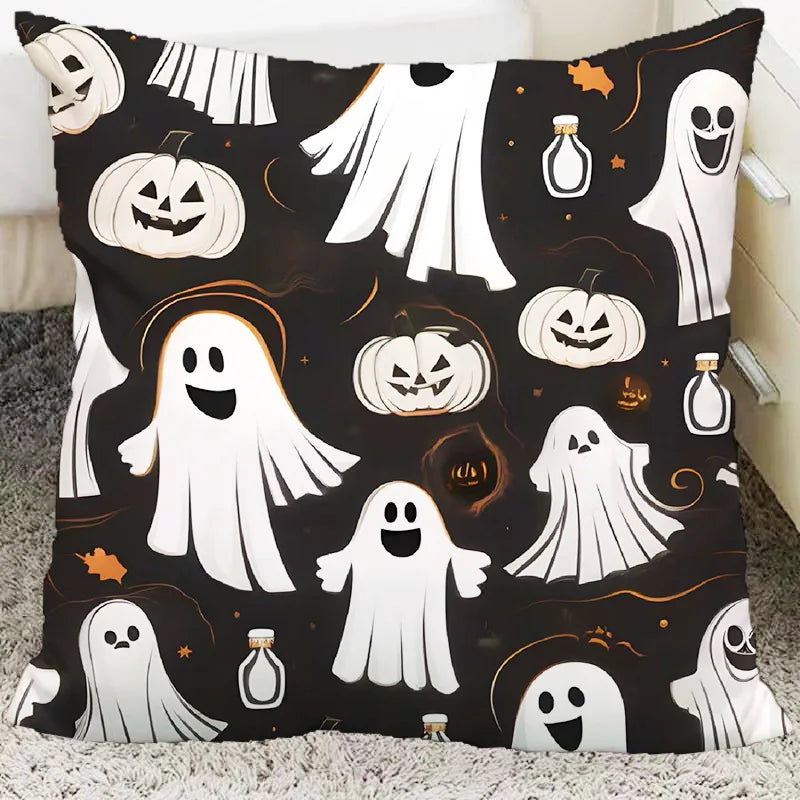 Afralia™ Halloween Plush Cartoon Pillow for Living Room and Bedroom, Festive Decoration