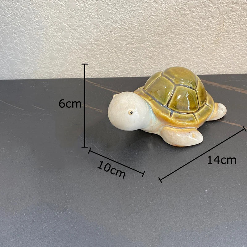 Afralia™ Little Turtle Statue Desk Decoration Creative Ornaments Room Decor