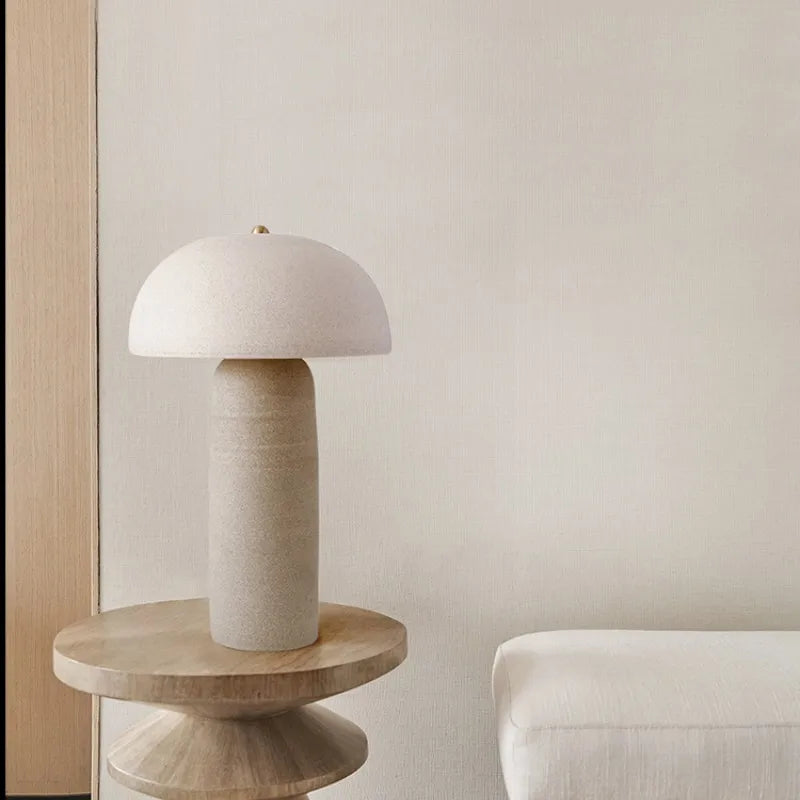 Afralia™ Ceramicah Tera Lamp: Minimalist Nordic Retro Design for Living Room, Bedroom, and More
