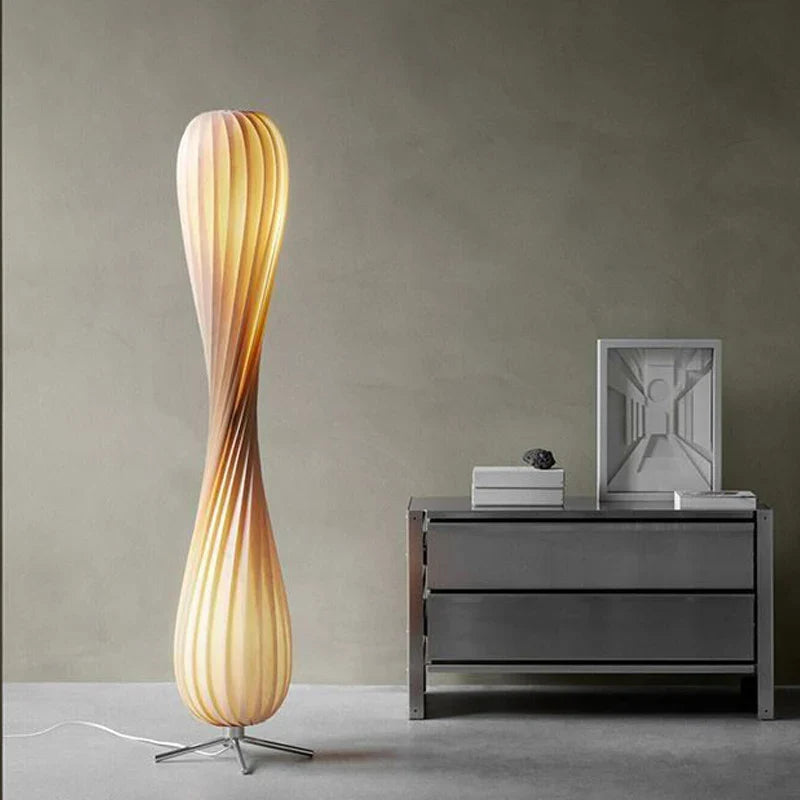 Afralia™ Wabi Sabi Wooden Floor Lamp for Retro Simple Home Art