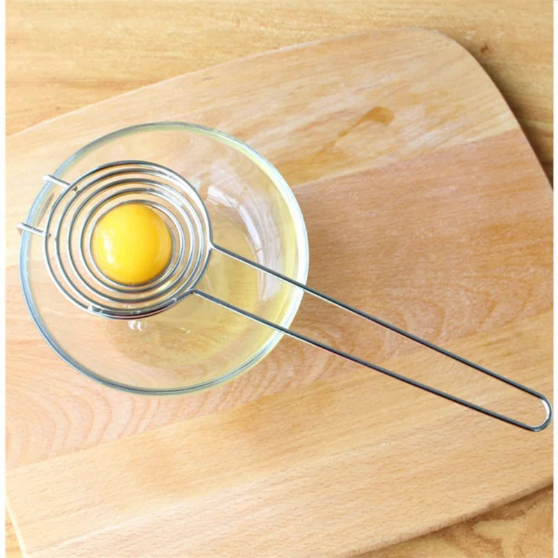 Afralia™ Stainless Steel Egg Separator with Long Handle