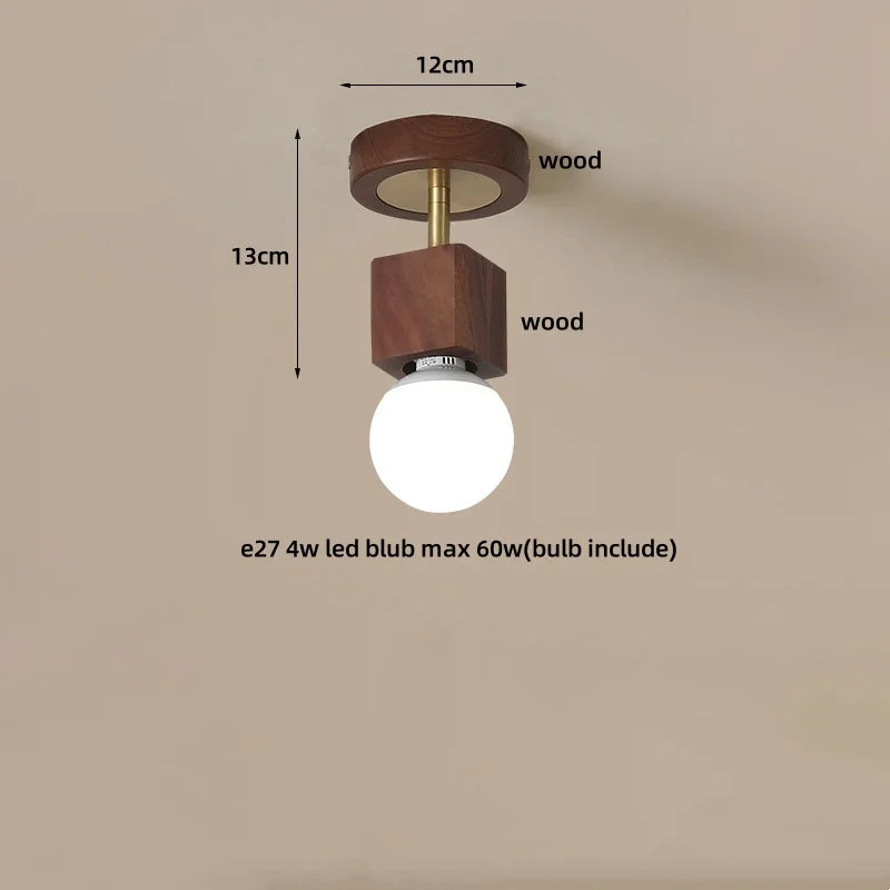 Afralia™ Wabi Sabi LED Ceiling Light - Modern Nordic Flush Mount Fixture for Living Room