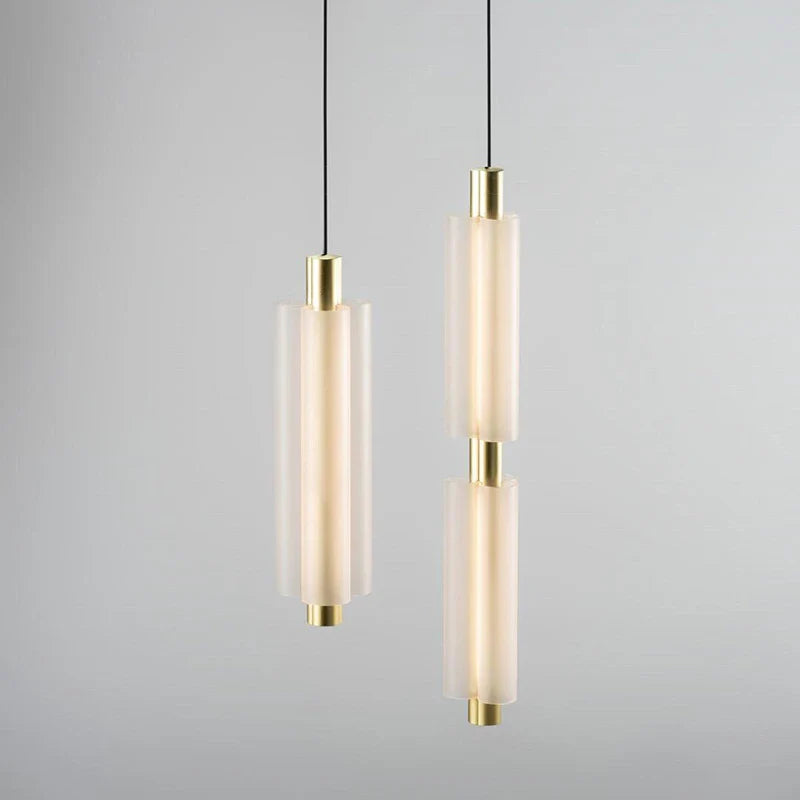 Afralia™ Acrylic Minimalist Pendant Lights | Contemporary LED Bedside Lamp for Restaurant and Industrial Decor