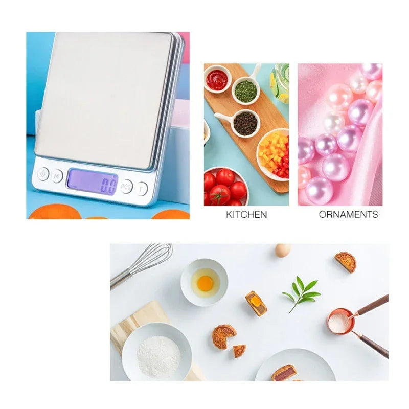 Afralia™ Digital Kitchen Jewelry Scale with Back-Lit LCD Display and Tare Function