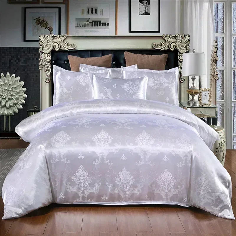 Afralia™ Luxury Jacquard King Size Bedding Set: European-Inspired Elegance for Queen & Double Beds