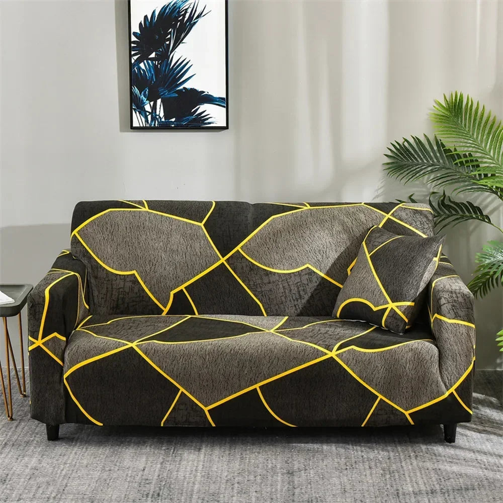 Afralia™ Solid Stretch Sofa Cover Slipcover Spandex Couch Protector Decoration