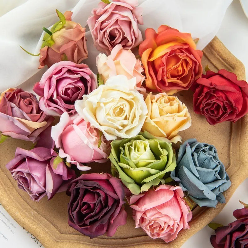 Afralia™ Silk Roses Bouquet for Wedding Christmas Home Decor Bridal DIY Accessories