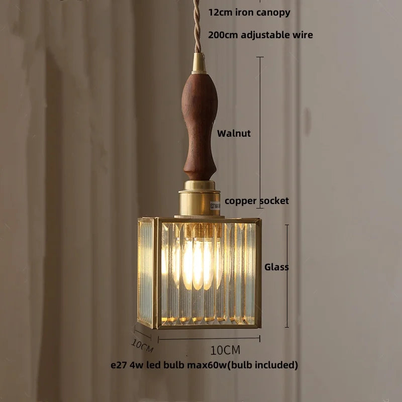 Afralia™ Crown Diamond Glass Pendant Lamp, LED Modern Hanging Light