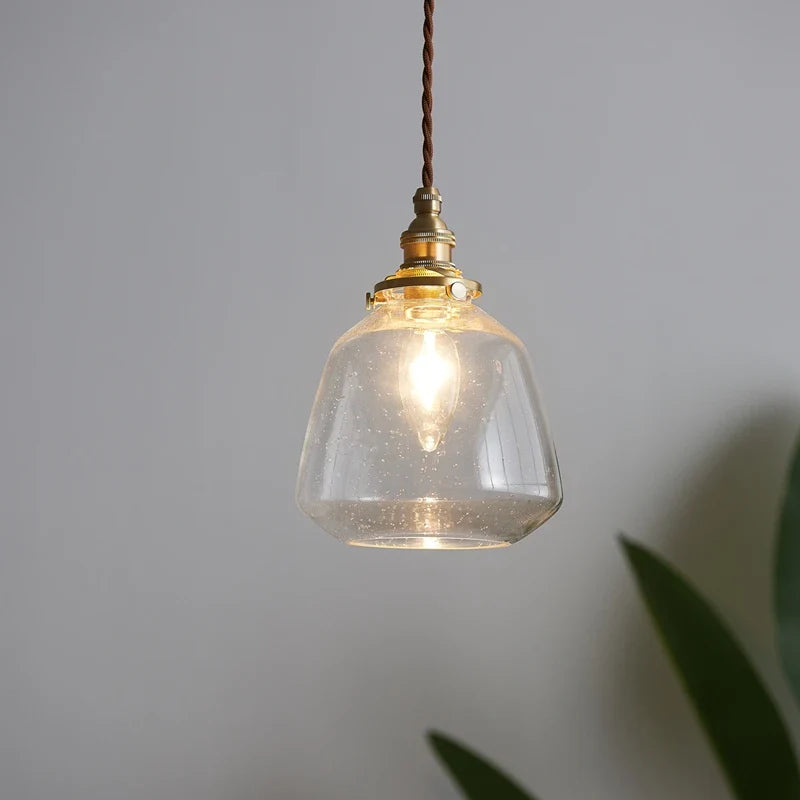 Afralia™ Glass LED Pendant Lamp for Home Indoor Lighting, Nordic Modern Hanglamp