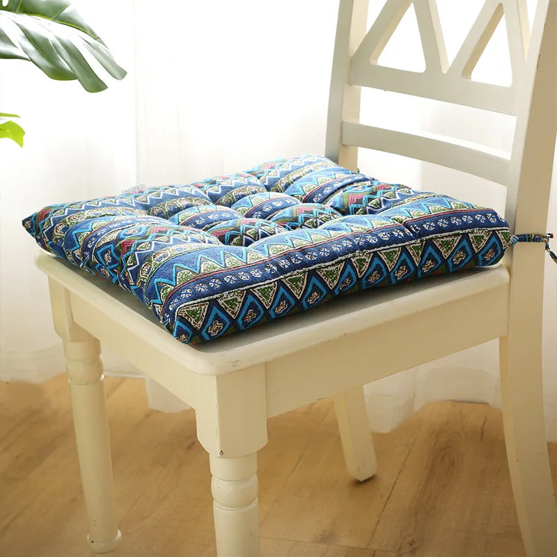 Afralia™ Square Cotton Upholstery Chair Cushion for Office, Home, Car, Garden, or Lounge