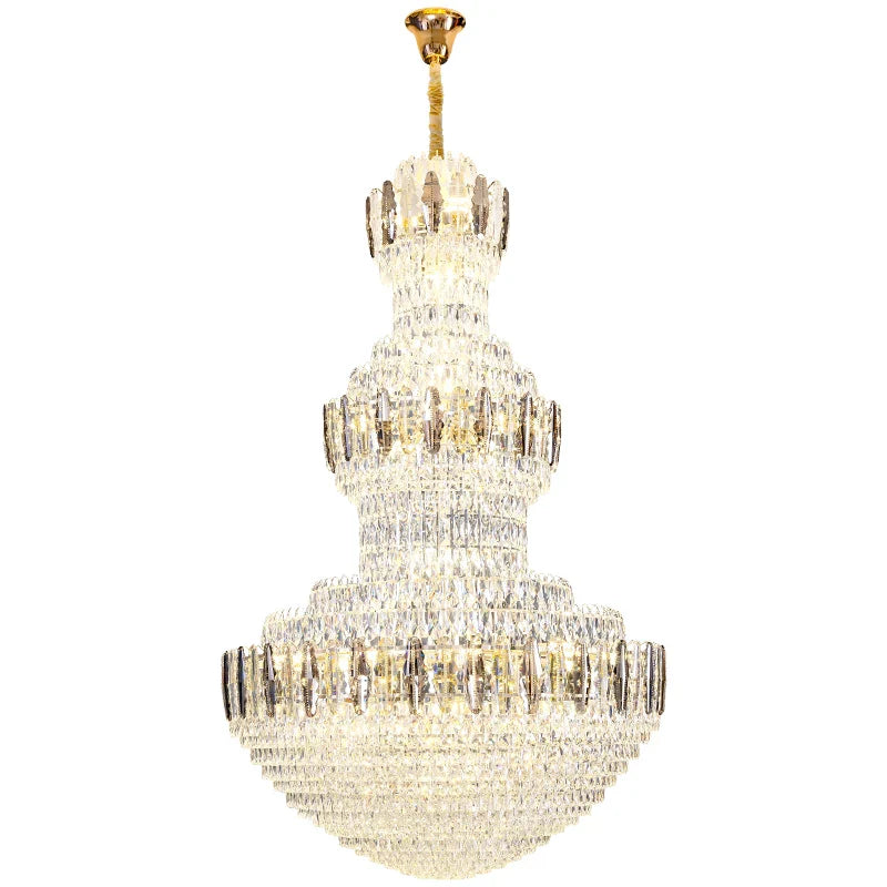 Afralia™ Light Luxury Crystal Chandelier: Postmodern Elegance for Hotels, Villas, and Duplexes