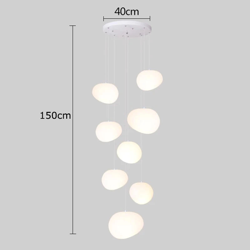 Afralia™ Modern LED Pendant Light Chandeliers for Living Room Staircase Indoor Lighting