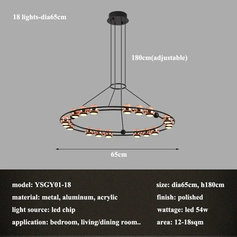 Afralia™ Stainless Steel Pendant Lamp: Modern Luxury Chandelier for Living Room, Bedroom, and Restaurant