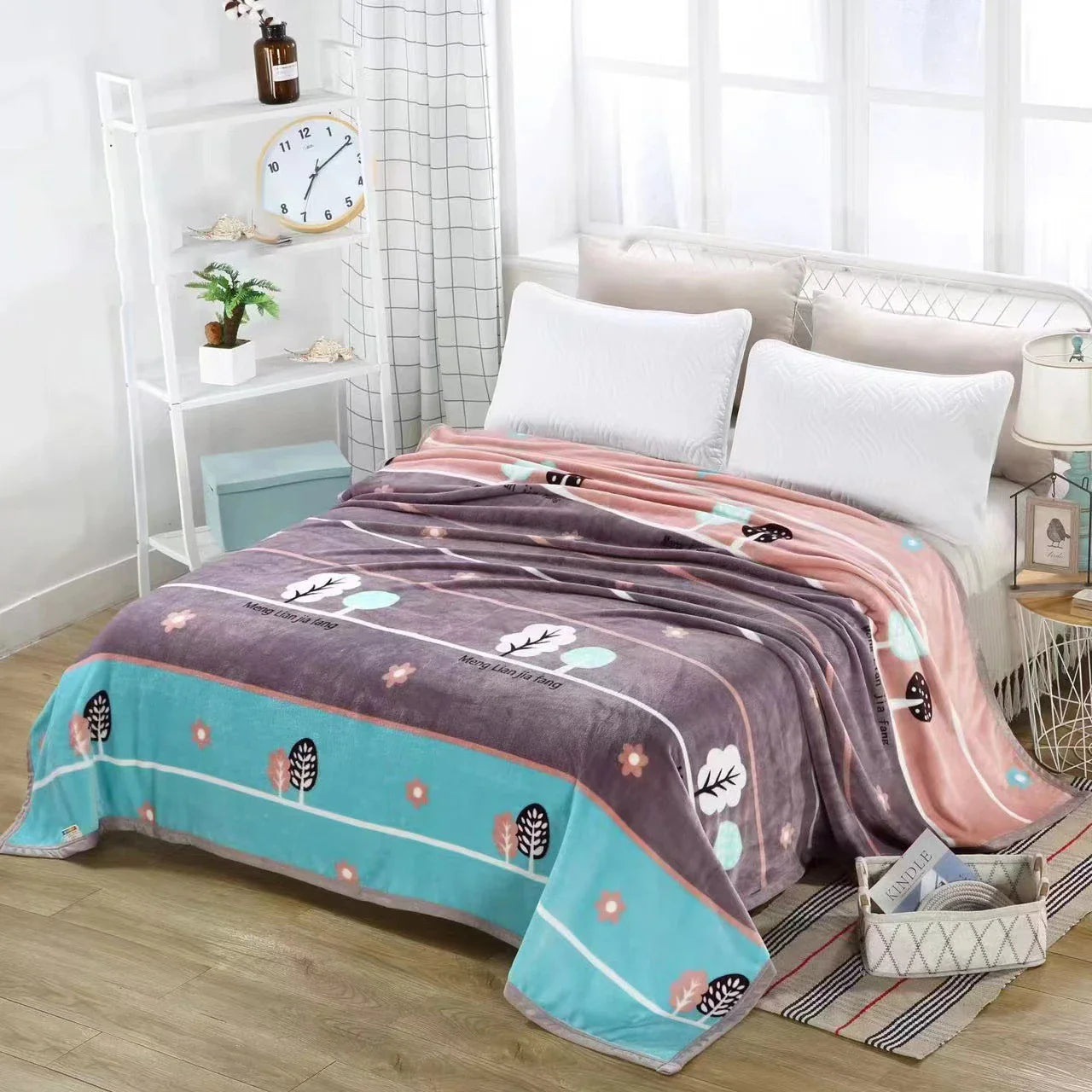 Afralia™ Flannel Summer Blanket: Double-Sided Sofa & Office Nap Blanket