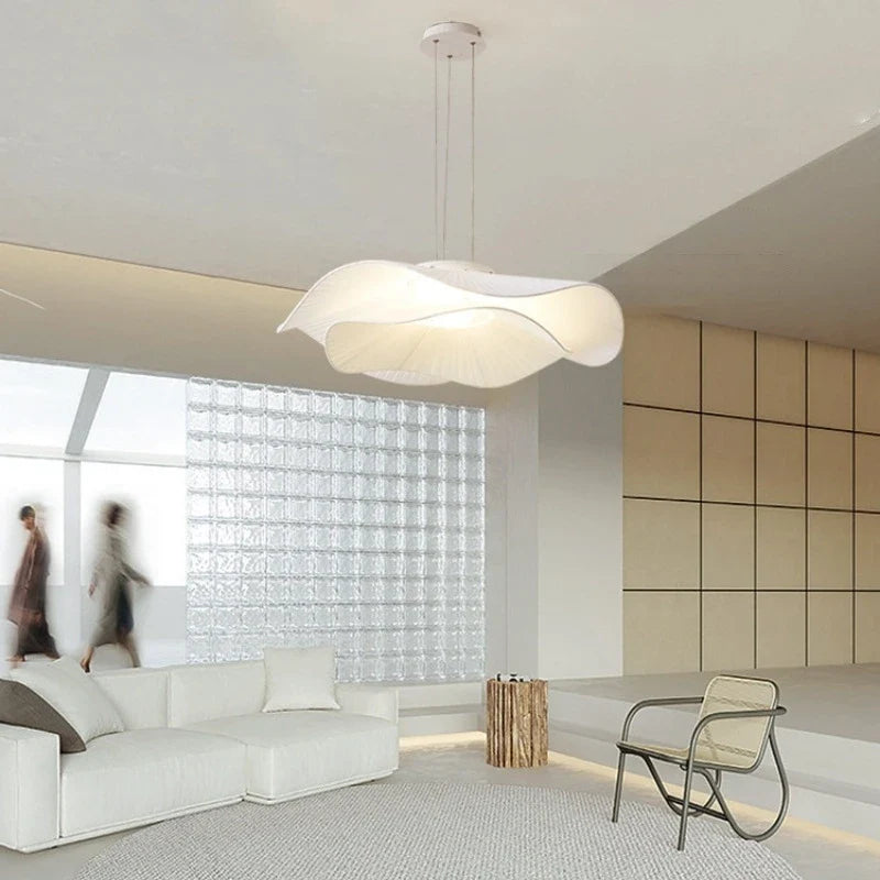 Afralia™ Fabric LED Pendant Chandelier: Modern Nordic Lighting for Dining Room, Bar, Home Decor