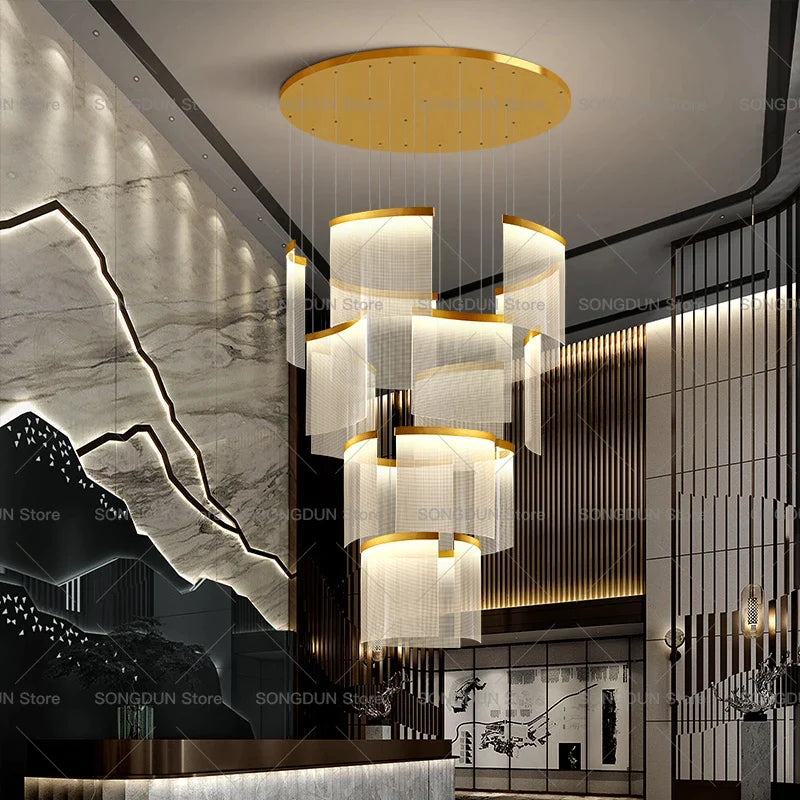 Afralia™ Acrylic Chandelier: Modern Nordic Style Lighting for Luxury Living Room & Staircase