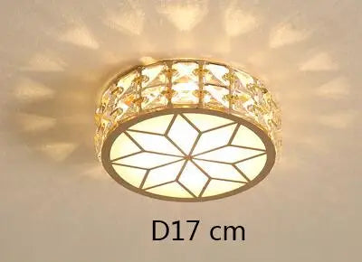 Afralia™ Modern Gold Crystal Ceiling Light for Hall Stairs Entrances