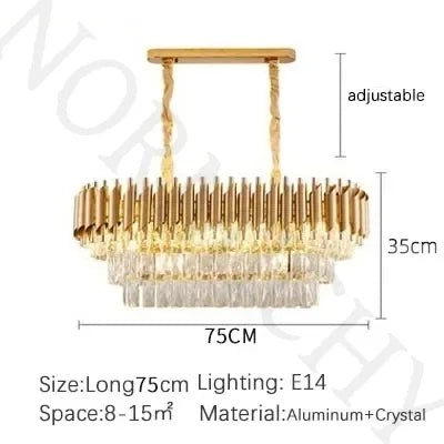 Afralia™ Modern Crystal Ceiling Chandelier LED Pendant Lamp for Home Decor Lighting