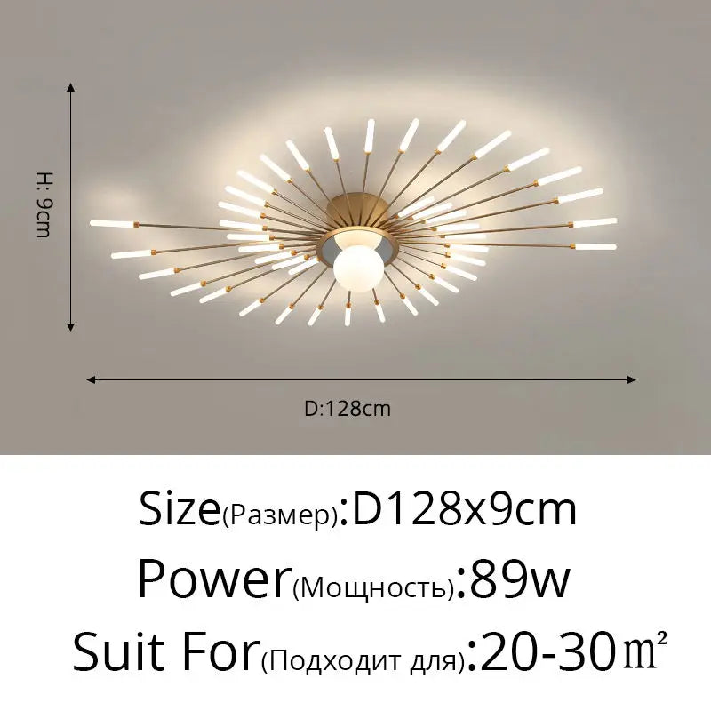 Afralia™ LED Modern Ceiling Lights for Bedroom, Hall & Living Room