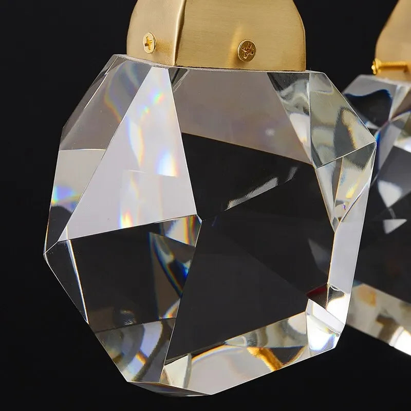 Afralia™ Diamond Crystal Ball Chandelier, Luxury LED Light Fixture for Staircase and Living Room