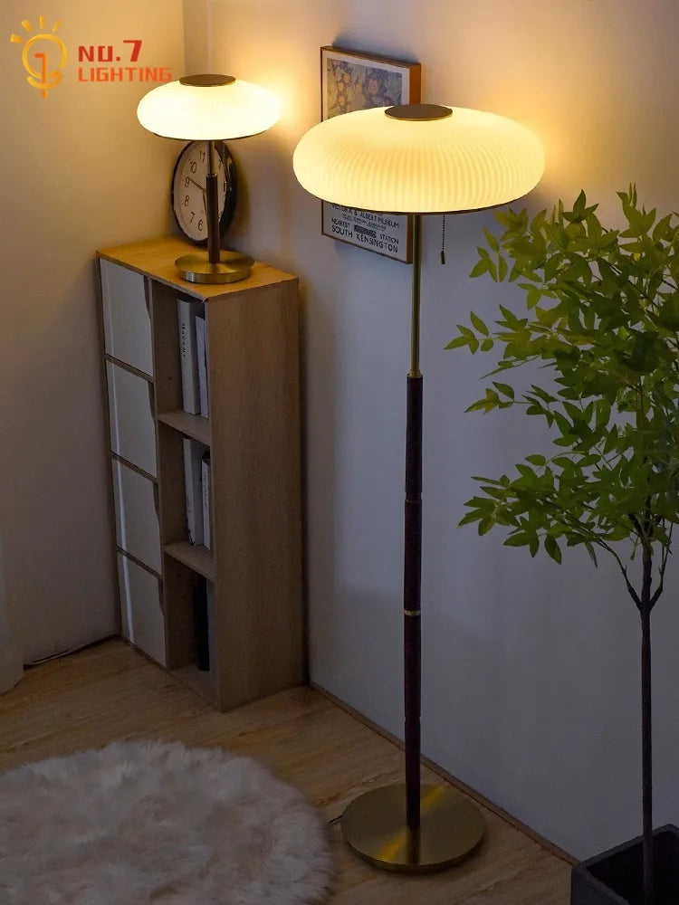 Afralia™ Medieval Matsutake Floor Lamp LED E27 Retro Luxury Standing Lamp